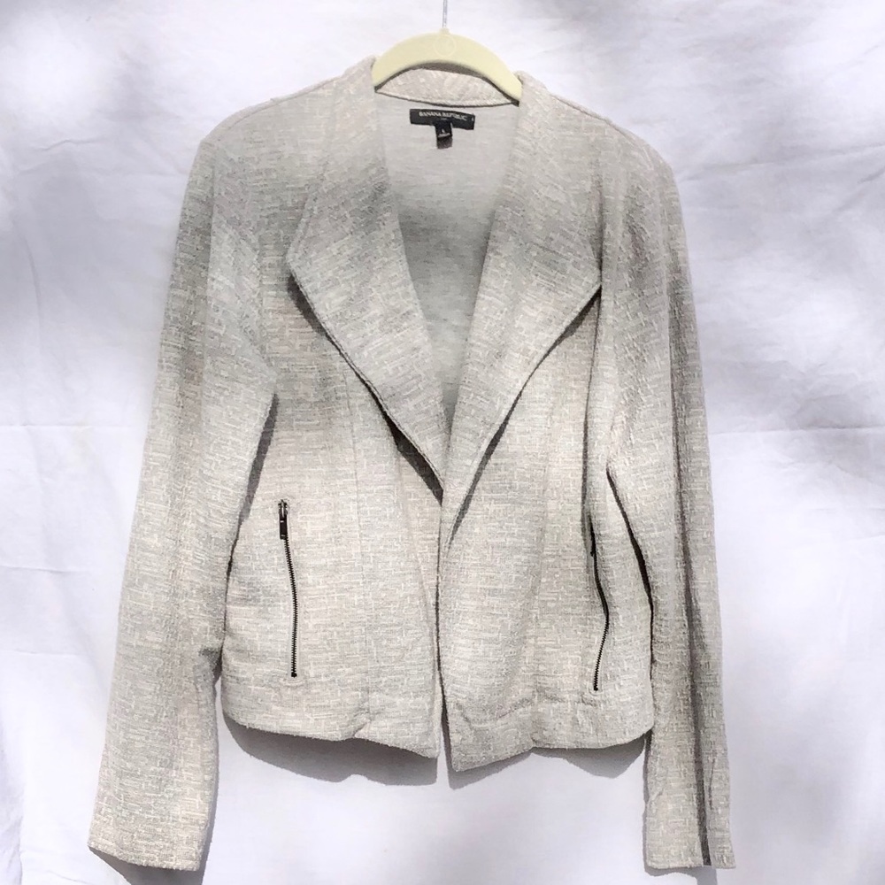 Banana Republic Knit Tweed Blazer Size Large